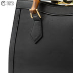 Black Diana Bamboo Shoulder Bag