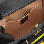 Black Diana Bamboo Shoulder Bag