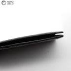 Black Crocodile Embossed Bi-fold Wallet