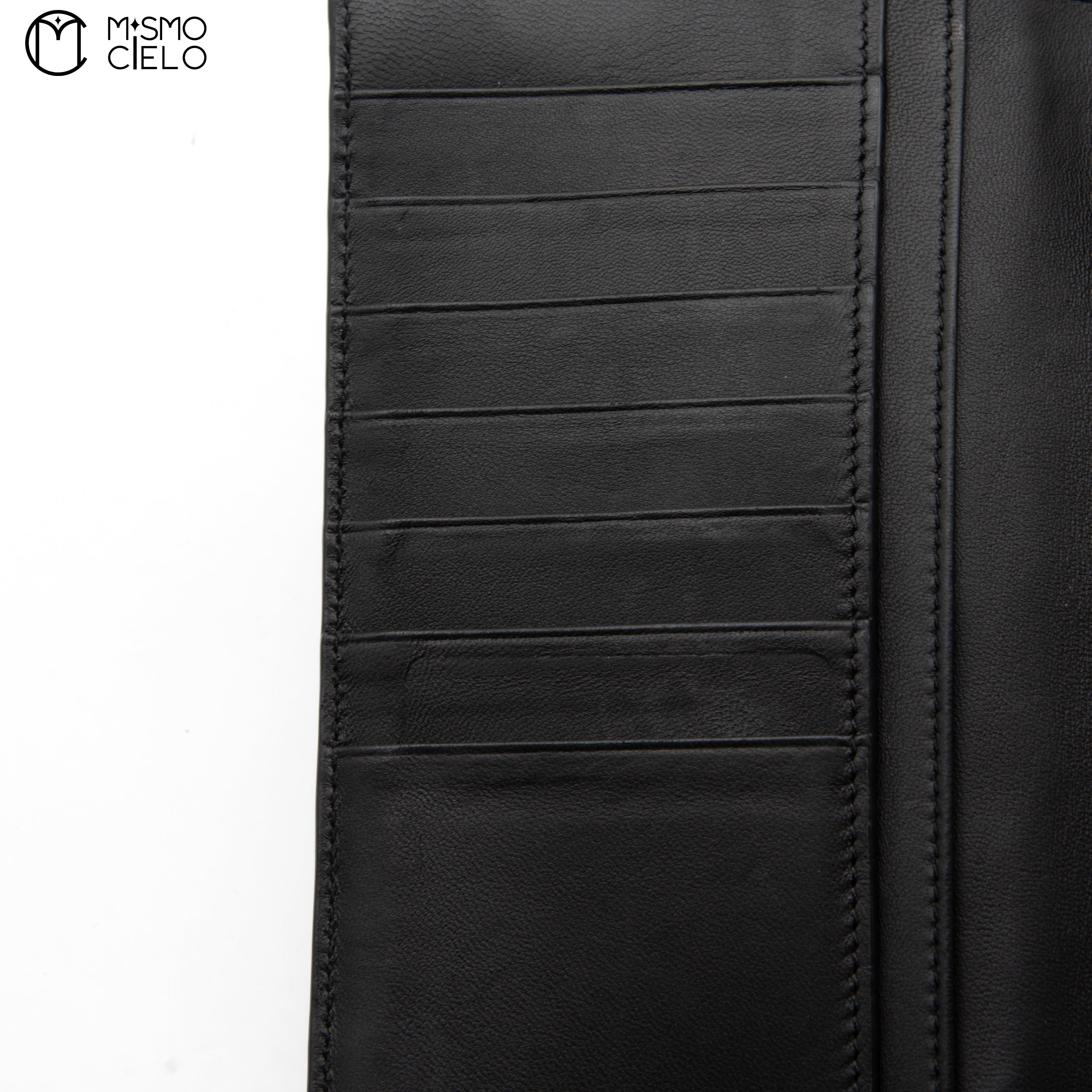 Black Crocodile Embossed Bi-fold Wallet