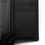 Black Crocodile Embossed Bi-fold Wallet