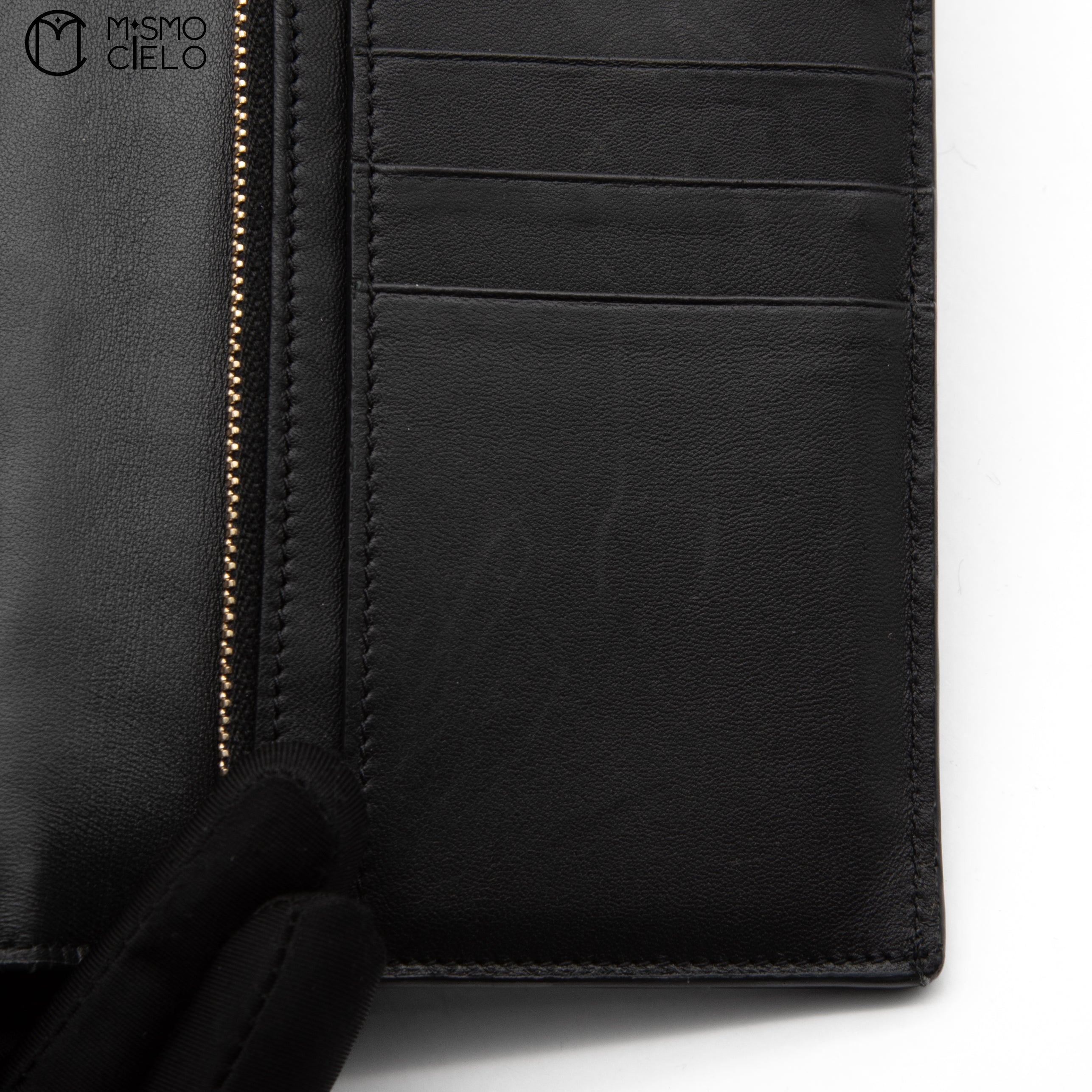 Black Crocodile Embossed Bi-fold Wallet