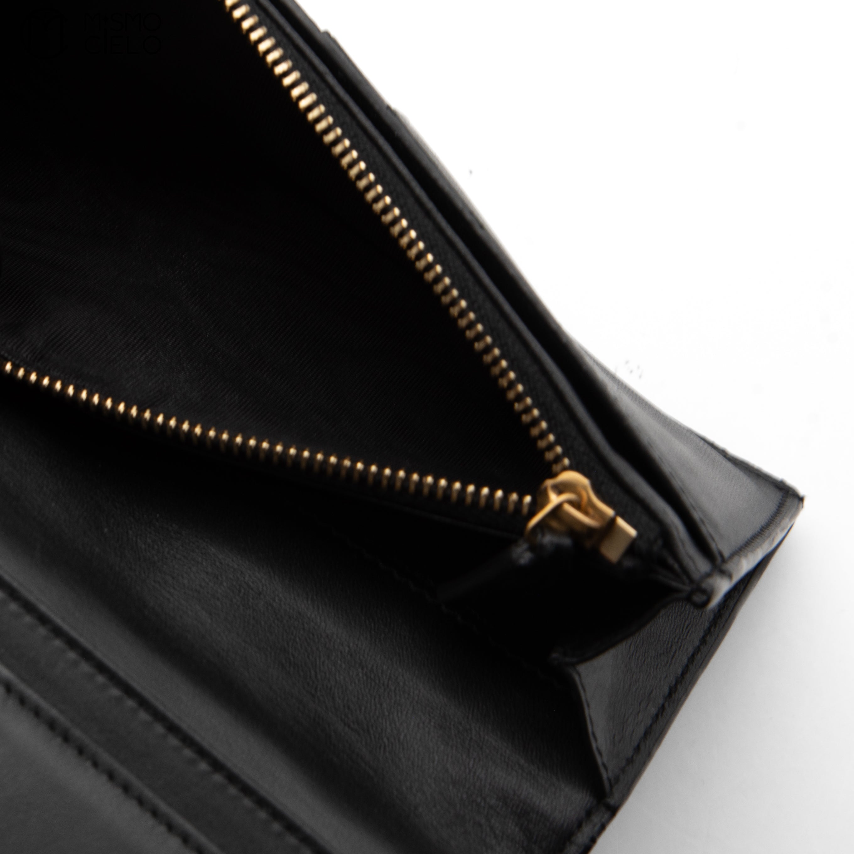 Black Crocodile Embossed Bi-fold Wallet