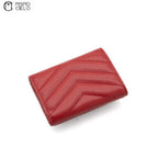 Mini Folding Wallet Red and Gold