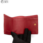 Mini Folding Wallet Red and Gold
