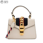 GUCCI White Small Sylvie Shoulder Bag