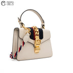 GUCCI White Small Sylvie Shoulder Bag