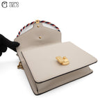 GUCCI White Small Sylvie Shoulder Bag