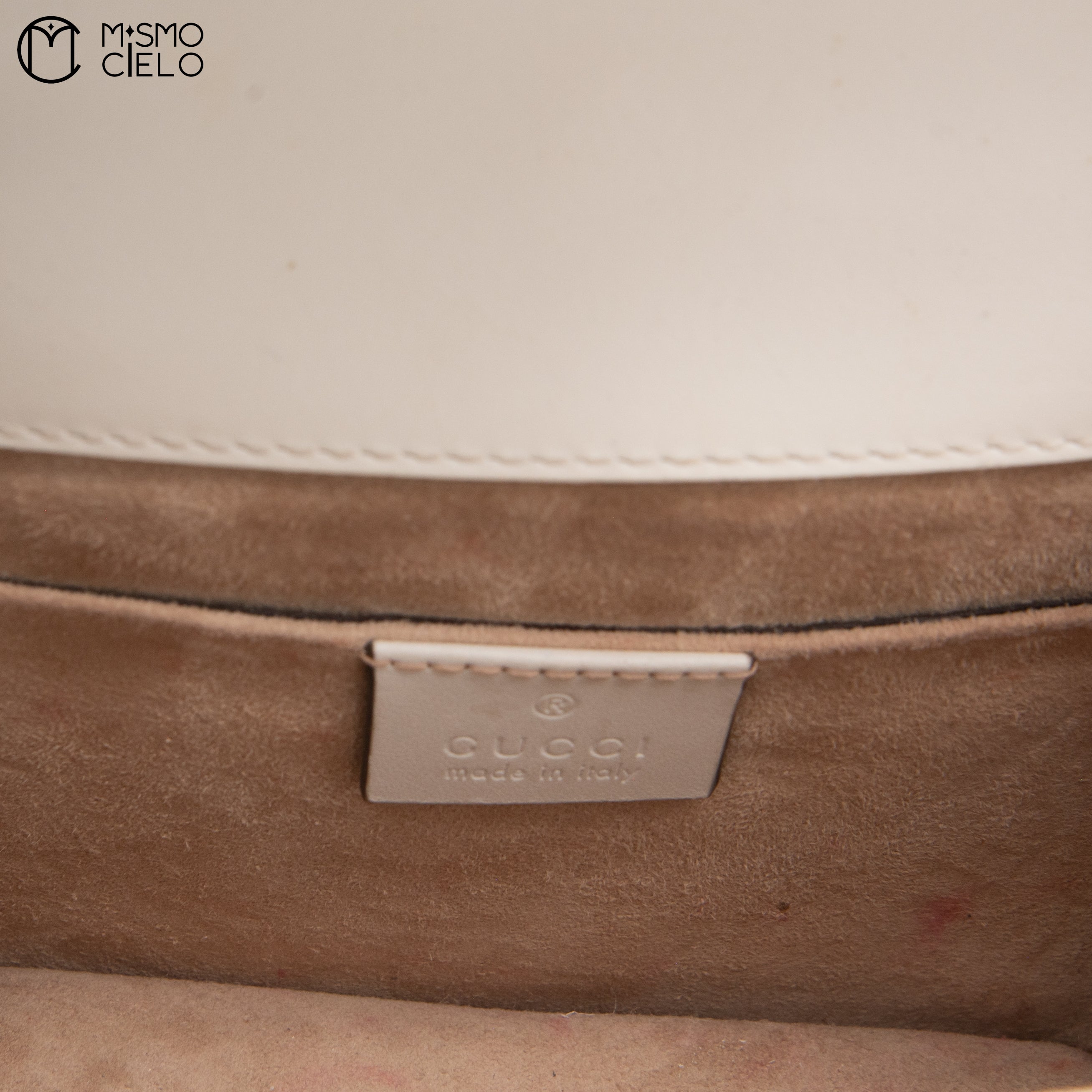 GUCCI White Small Sylvie Shoulder Bag