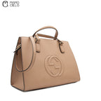 GUCCI Large Beige Soho Leather Handbag