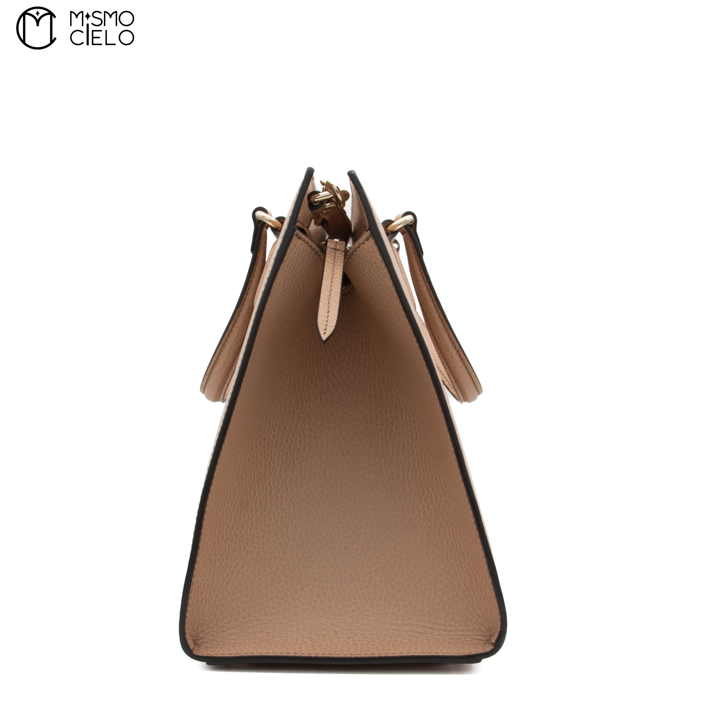GUCCI Large Beige Soho Leather Handbag