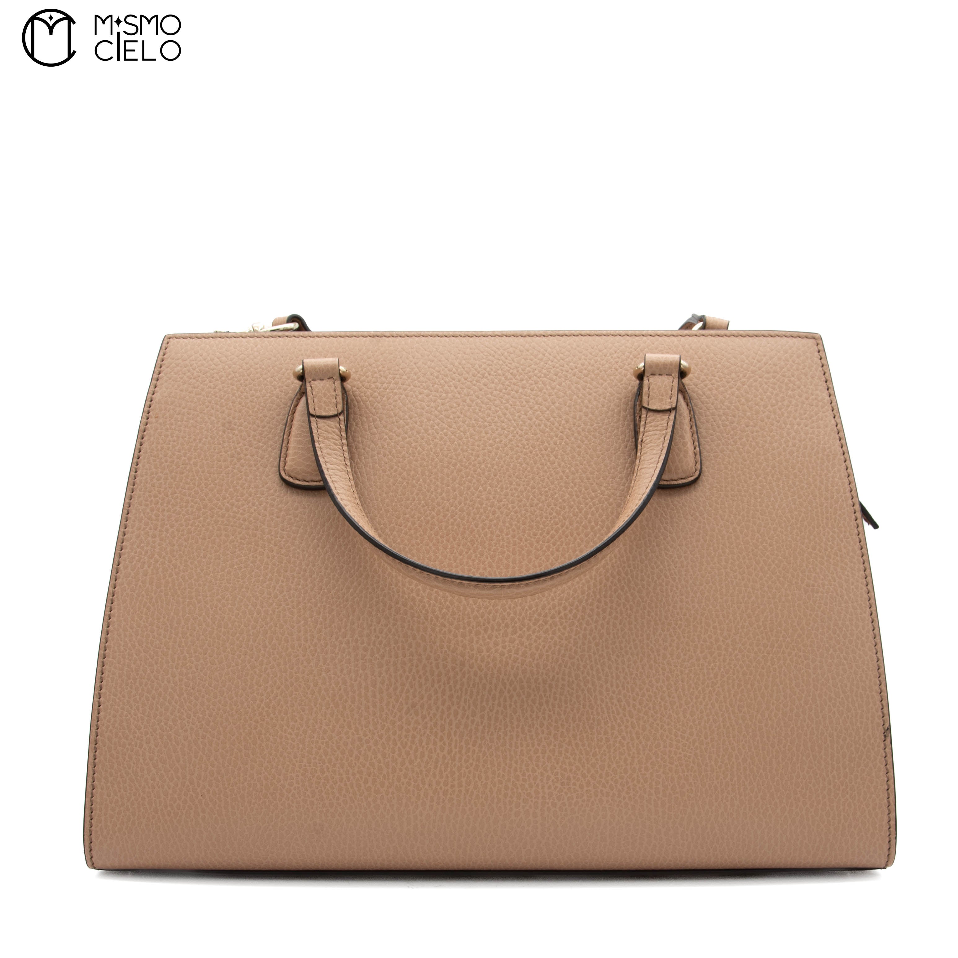 GUCCI Large Beige Soho Leather Handbag