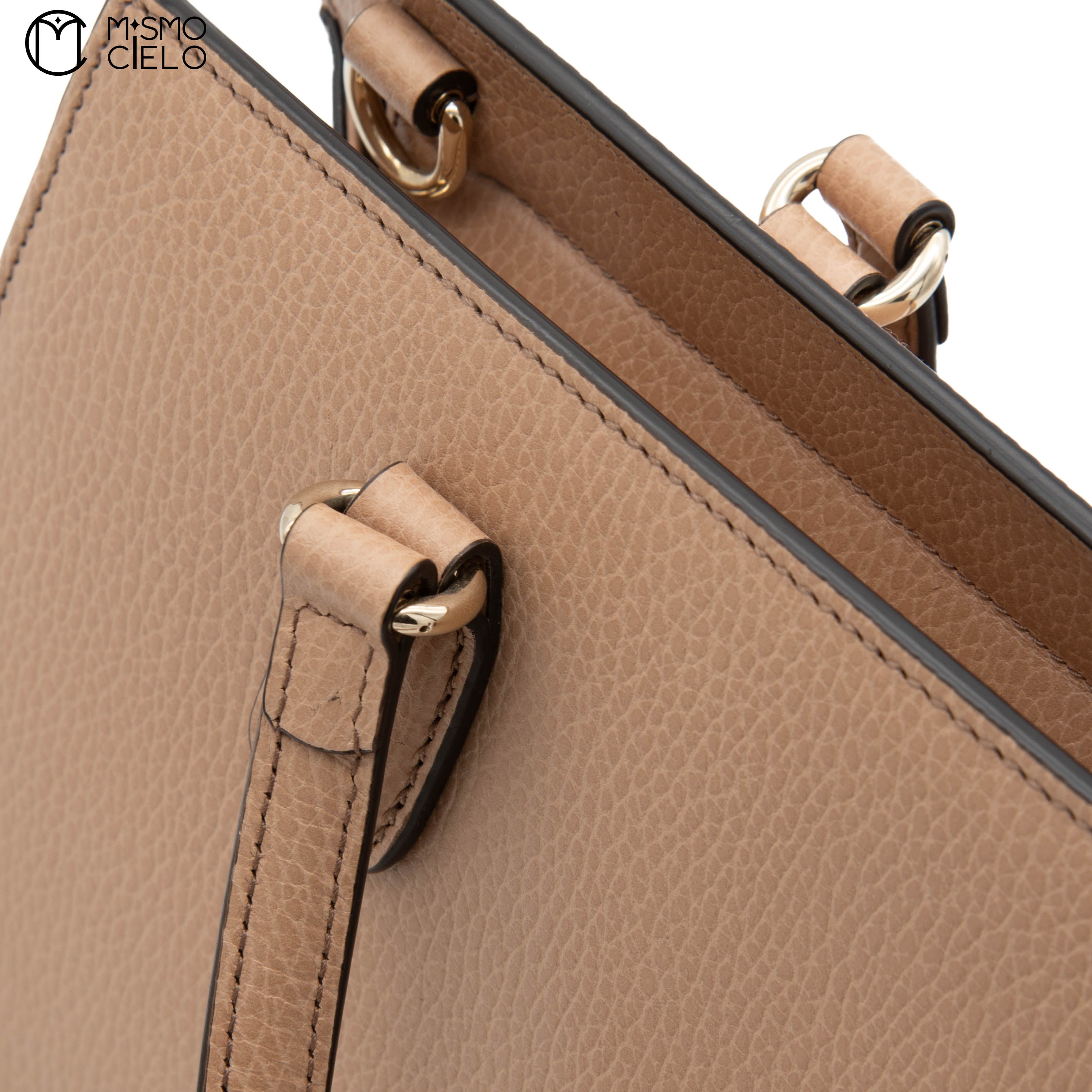 GUCCI Large Beige Soho Leather Handbag