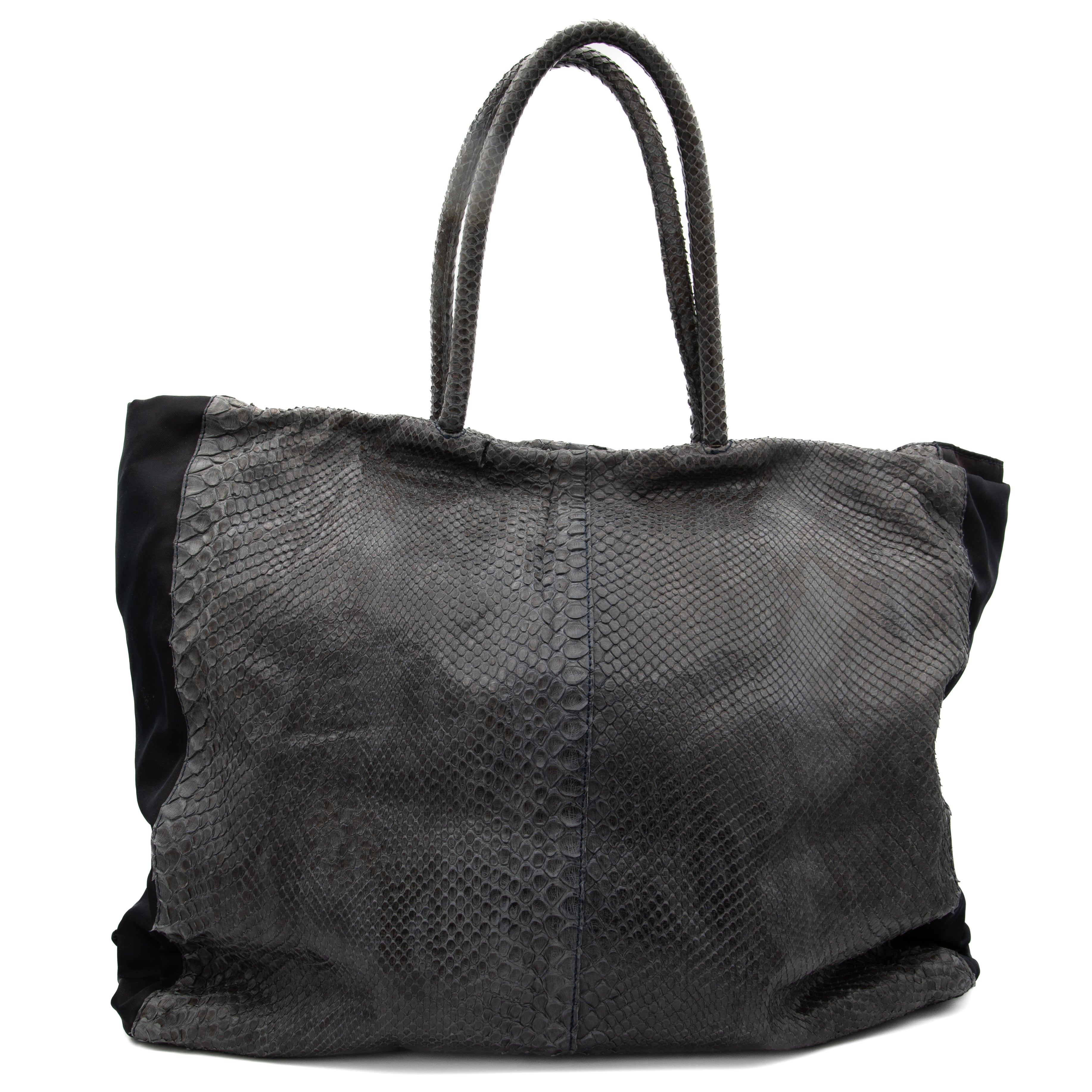 PRADA Python Tote Bag