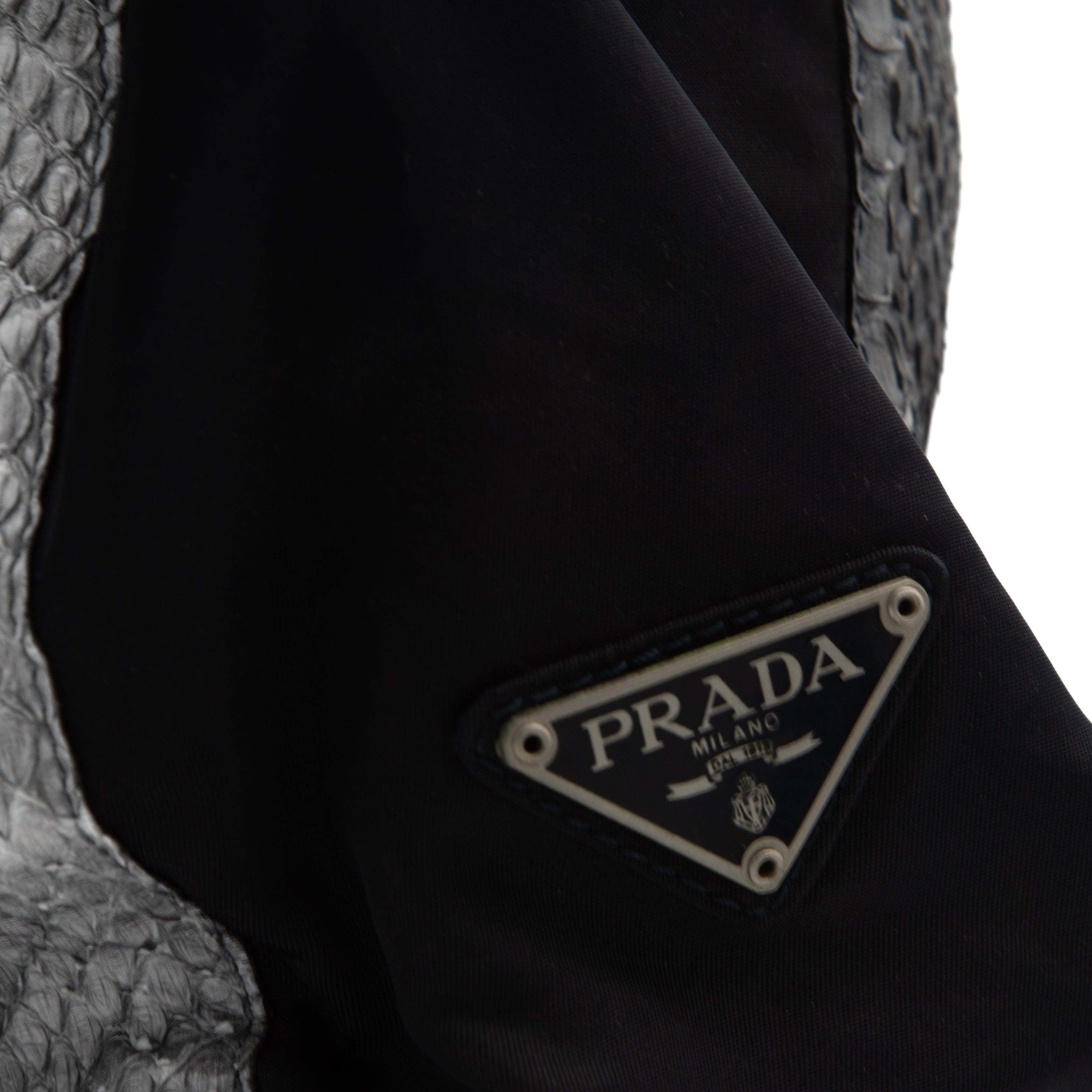 PRADA Python Tote Bag