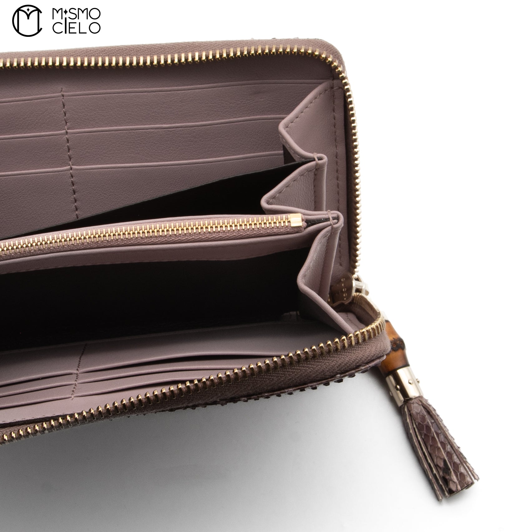 Bamboo Python Zip Wallet