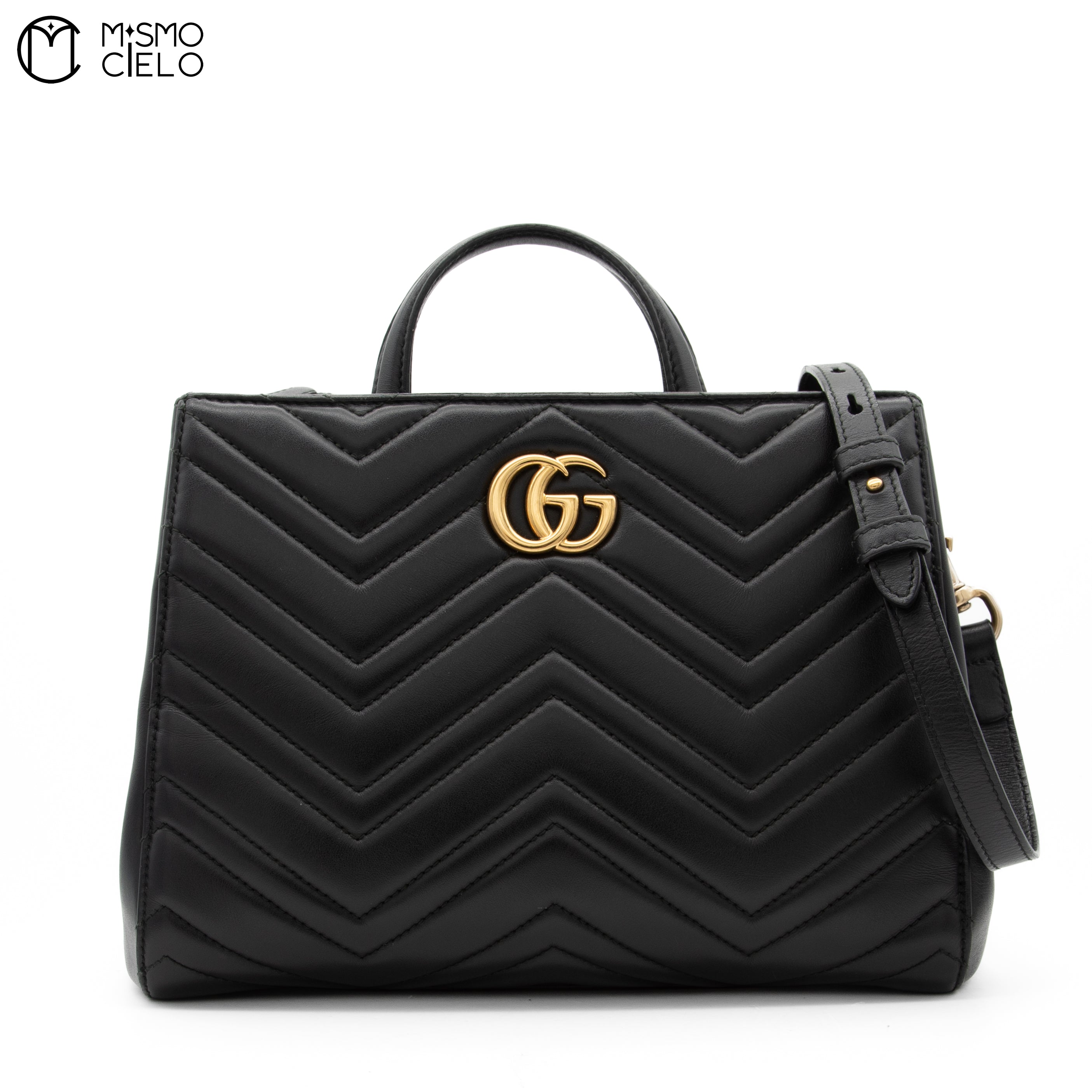GUCCI GG Marmont Leather 2 Way Shoulder Bag