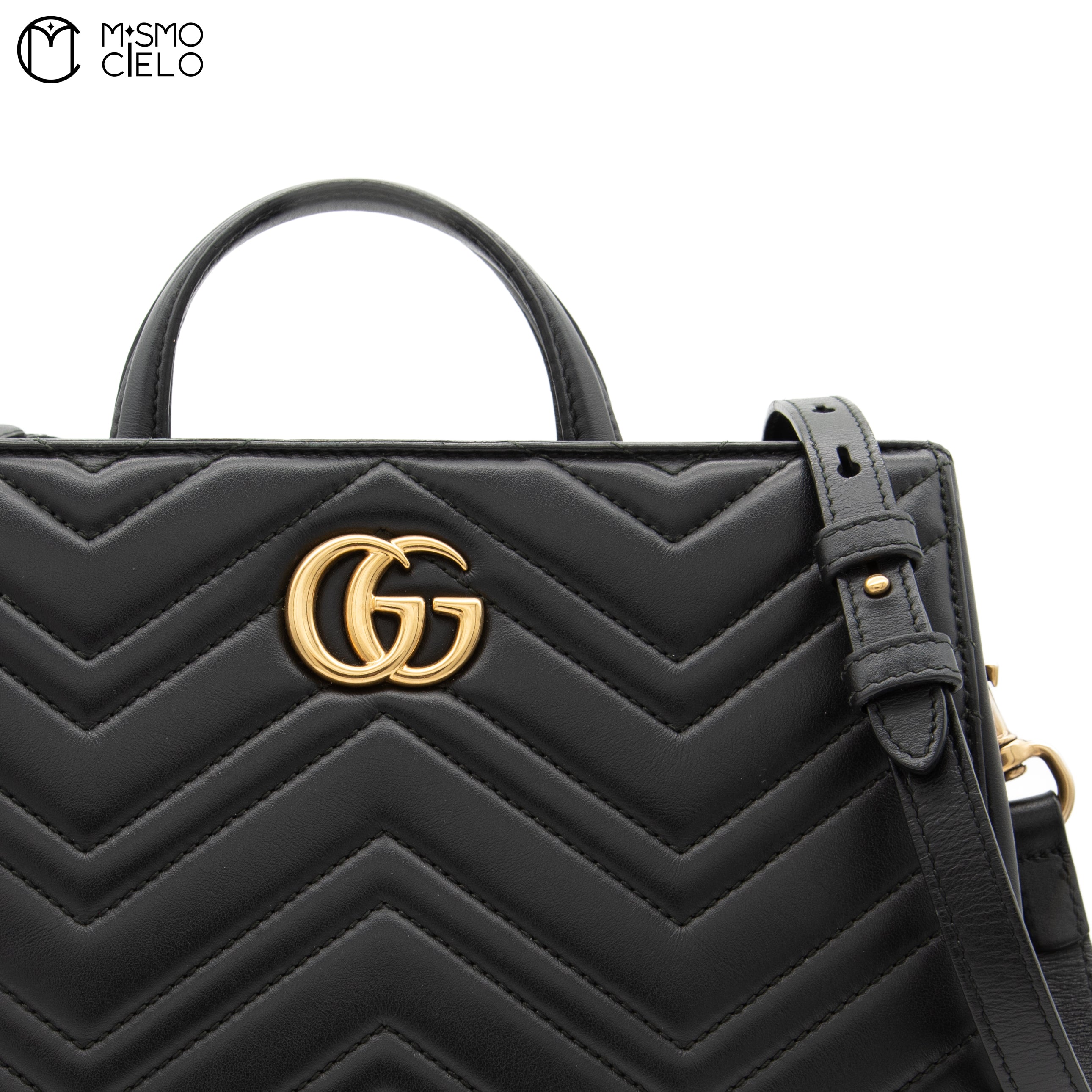 GUCCI GG Marmont Leather 2 Way Shoulder Bag