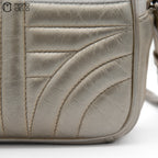 PRADA Diagramme Cross Body Champagne Gold Handbag