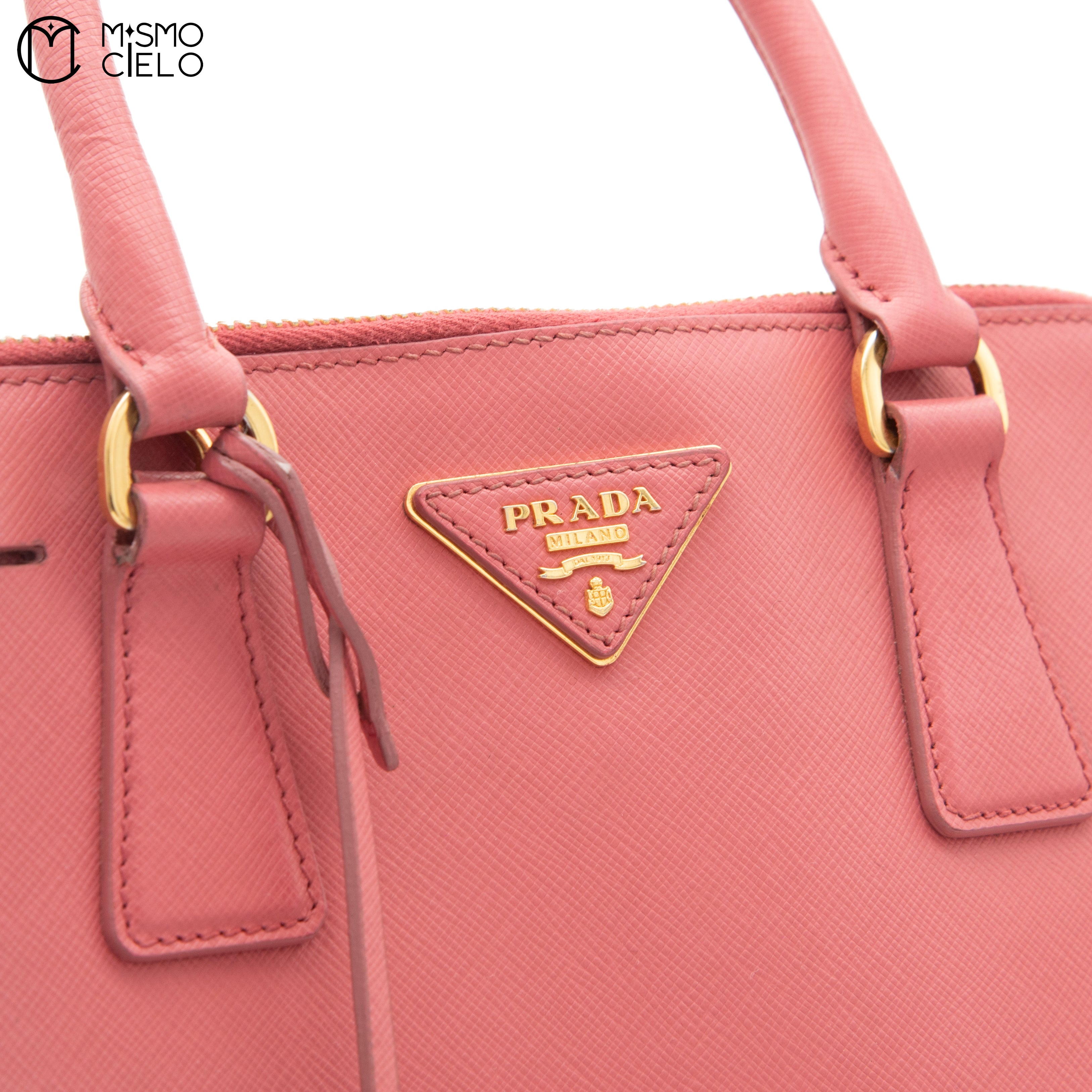 PRADA Pink Small Saffiano Handbag