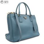 PRADA Blue Galleria Large Handbag