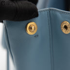 PRADA Blue Galleria Large Handbag