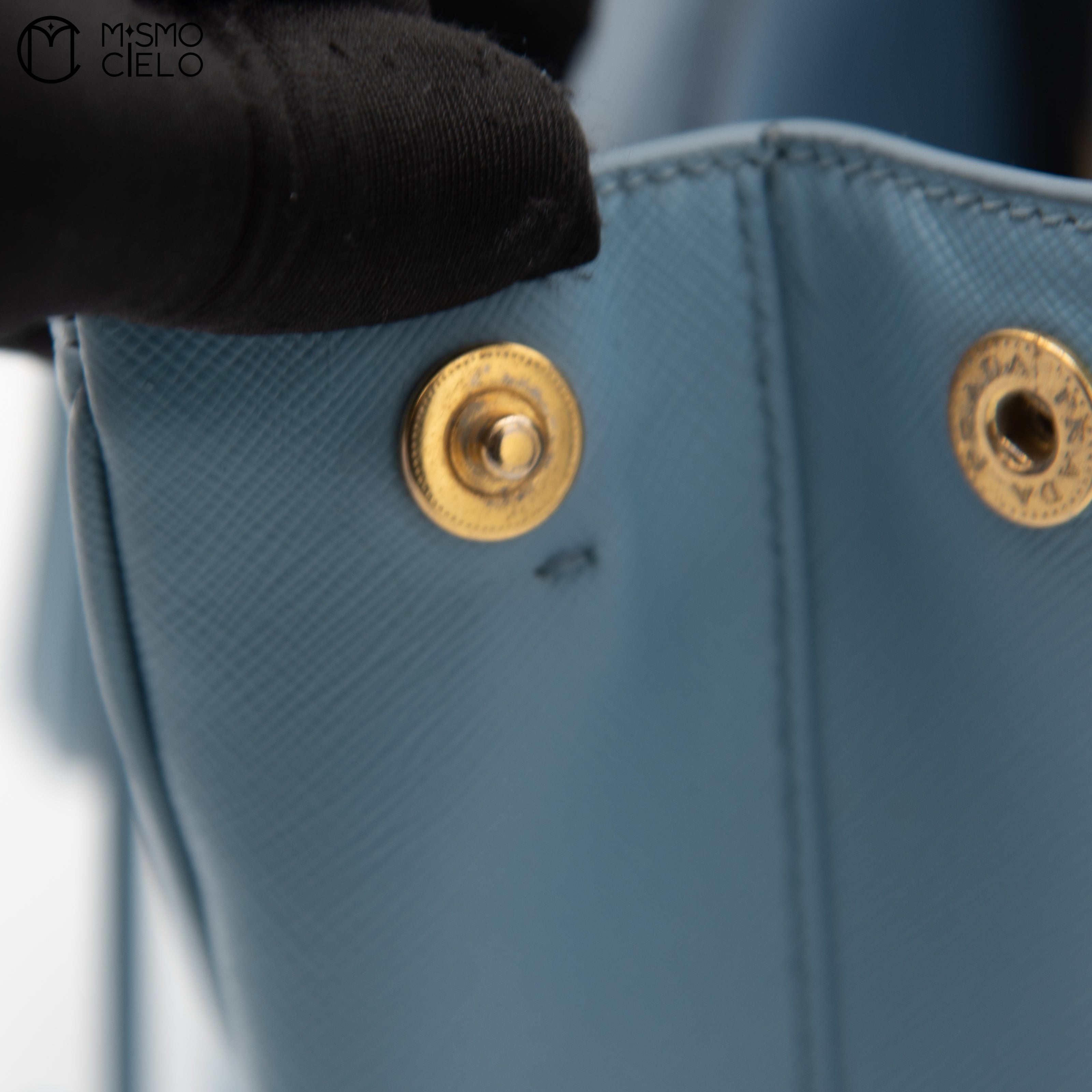 PRADA Blue Galleria Large Handbag