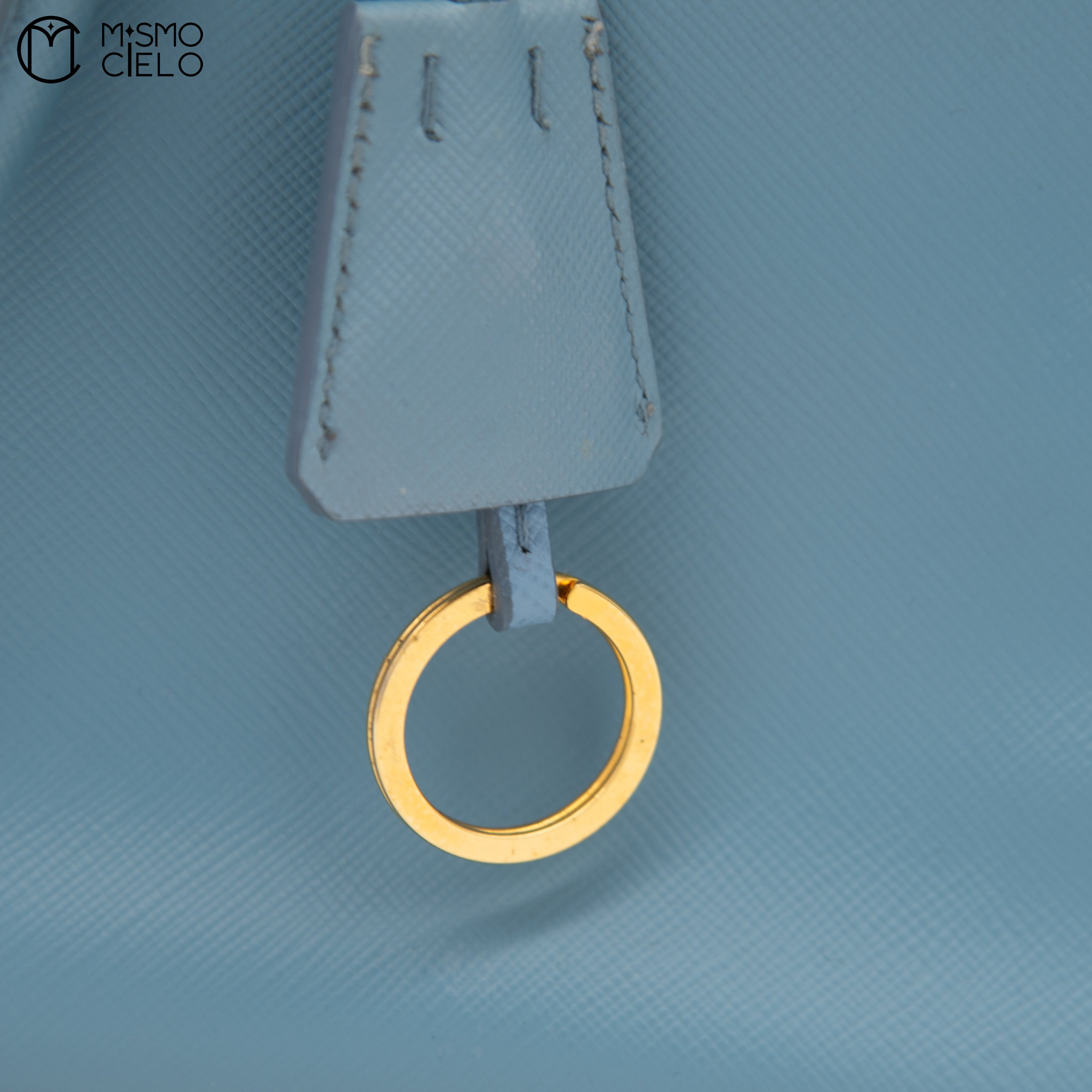 PRADA Blue Galleria Large Handbag