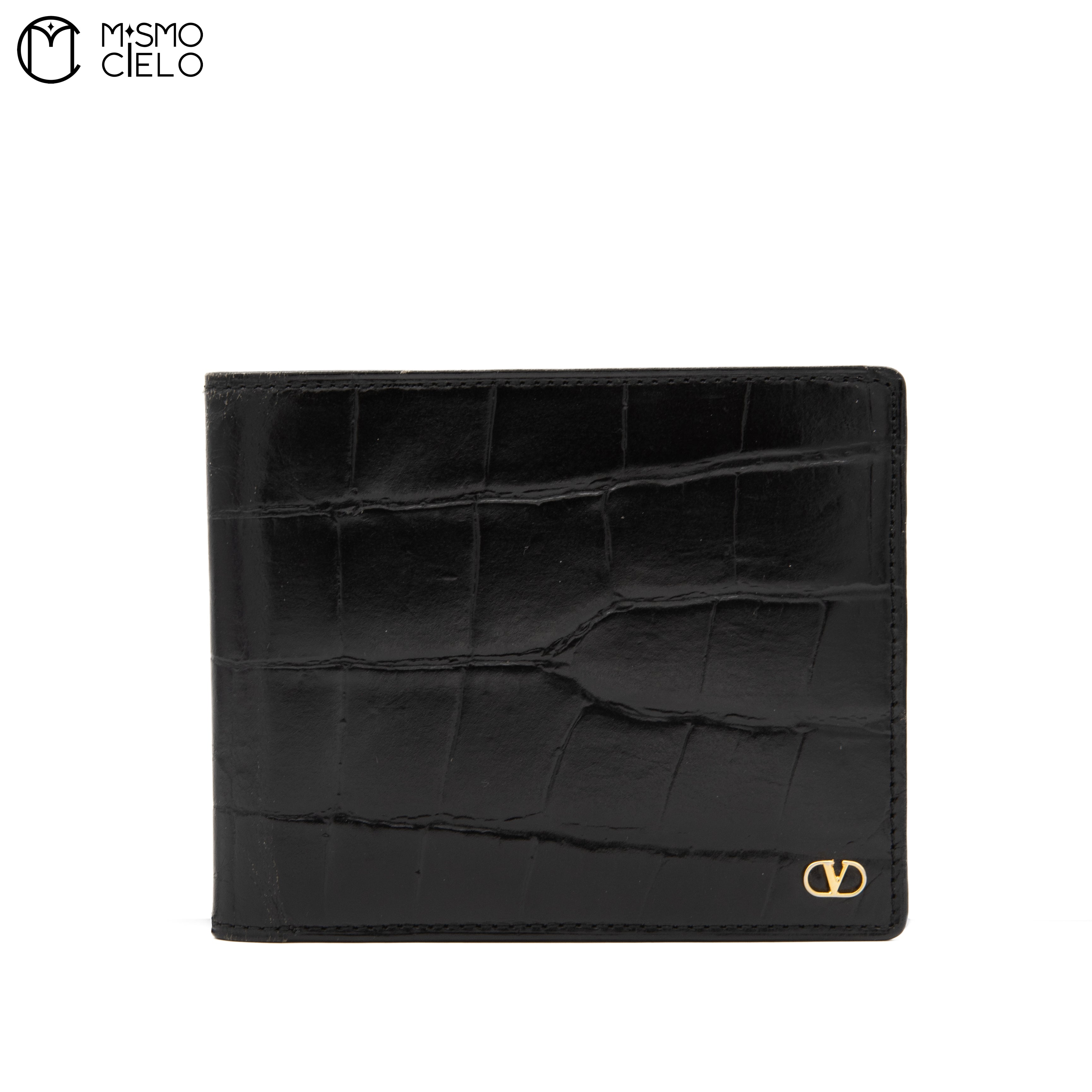 VALENTINO Garavani Crocodile Embossed Wallet