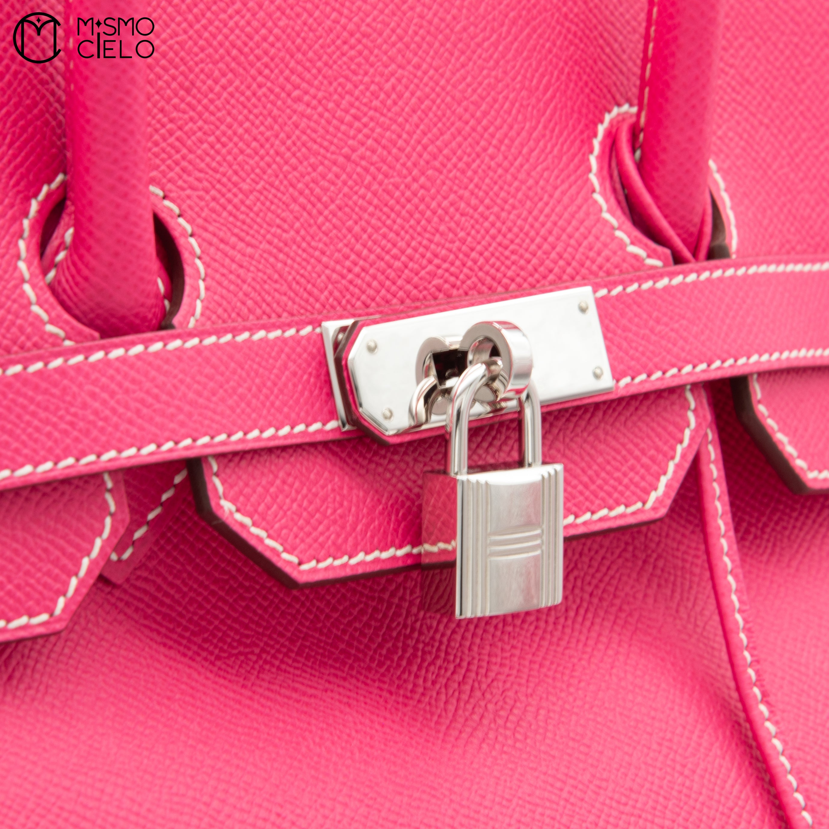 HERMES Authenticated Birkin 35 Epsom Rose Tyrian Handbag