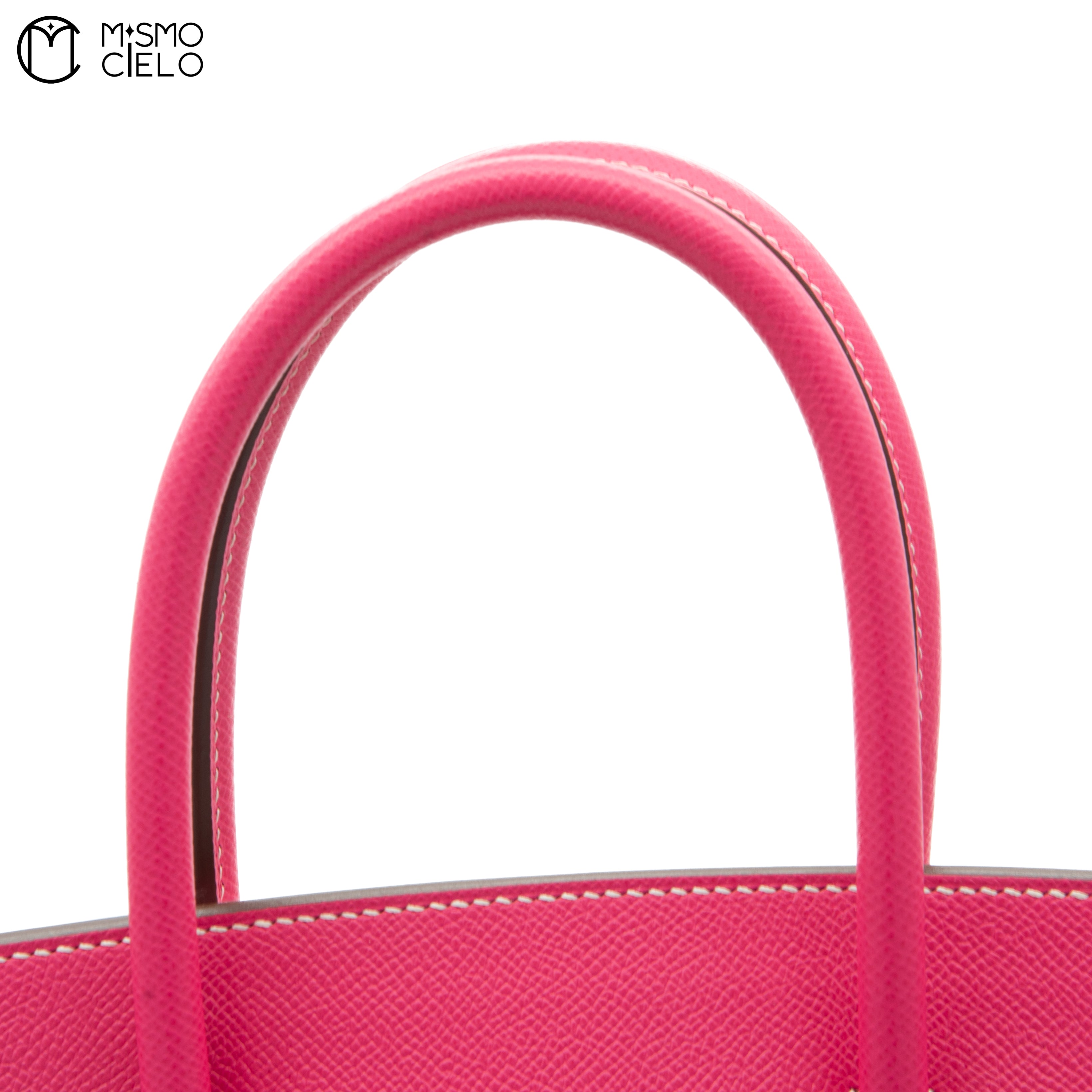 HERMES Authenticated Birkin 35 Epsom Rose Tyrian Handbag