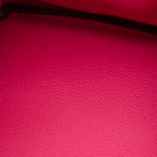HERMES Authenticated Birkin 35 Epsom Rose Tyrian Handbag
