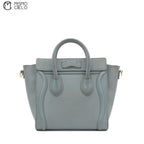 CELINE Sage Grey Nano Luggage Bag ^