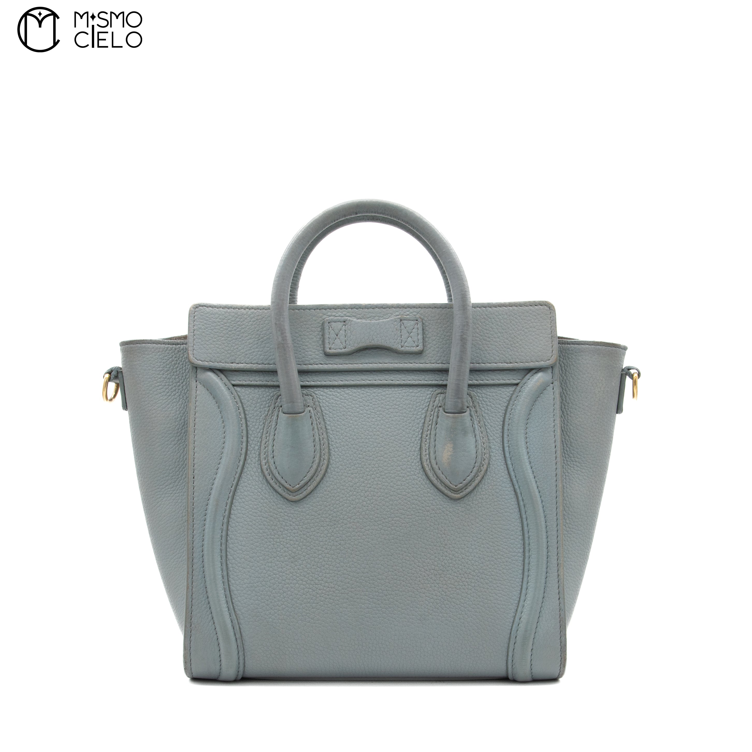 CELINE Sage Grey Nano Luggage Bag ^