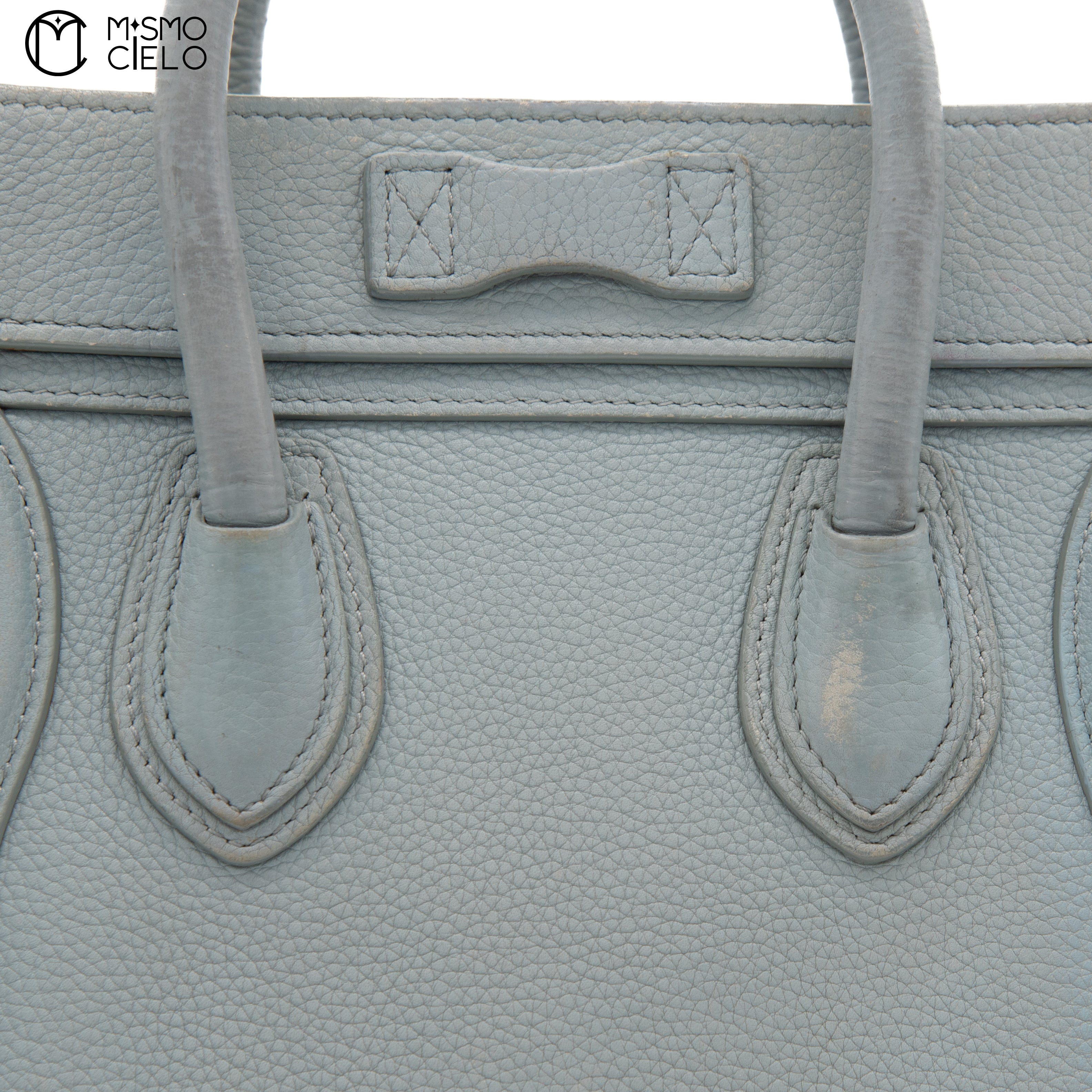 CELINE Sage Grey Nano Luggage Bag ^
