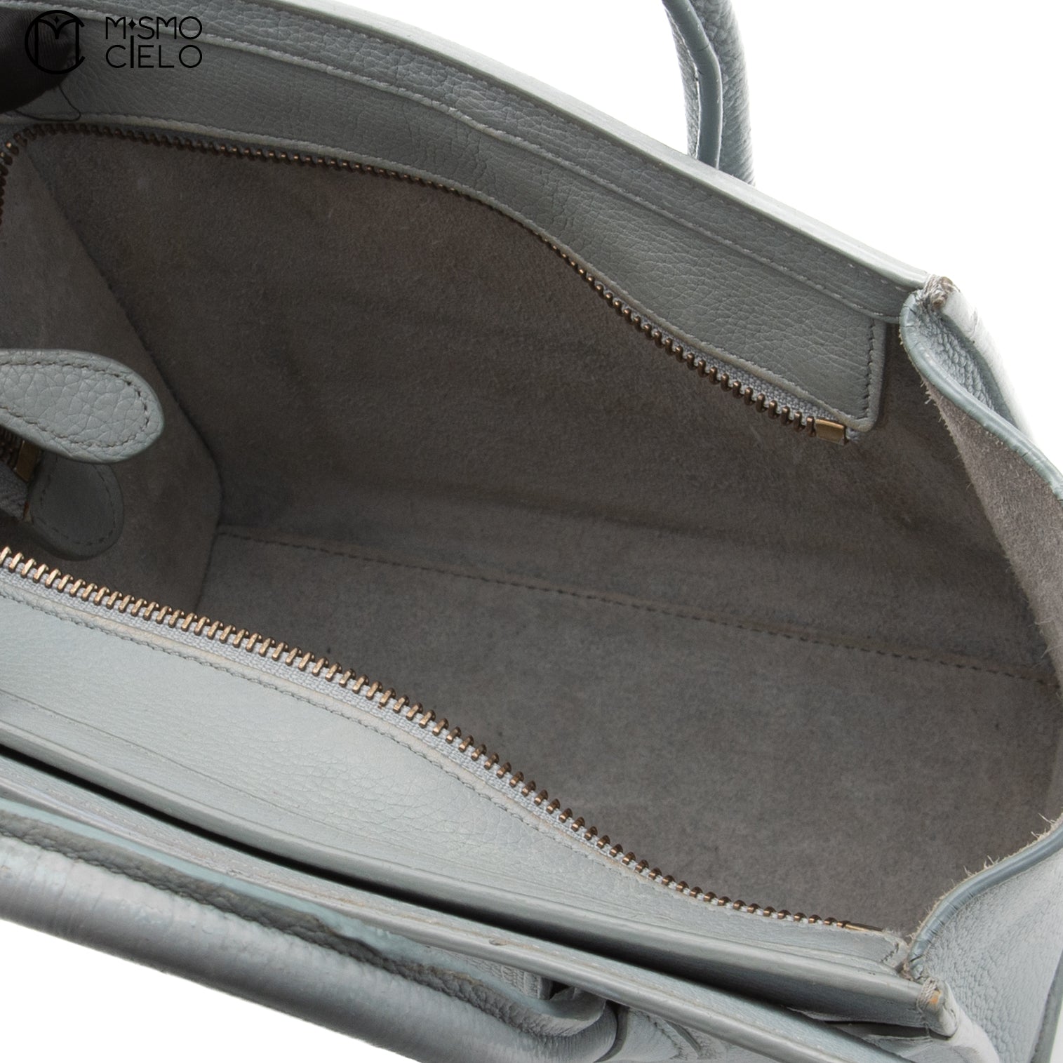 CELINE Sage Grey Nano Luggage Bag ^