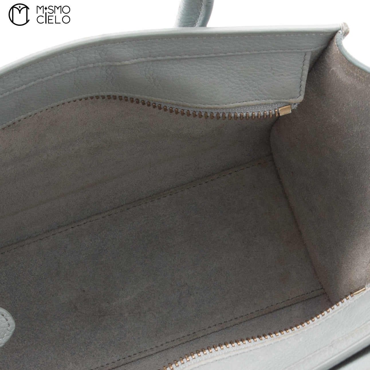 CELINE Sage Grey Nano Luggage Bag ^