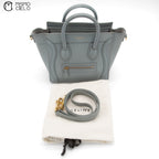 CELINE Sage Grey Nano Luggage Bag ^