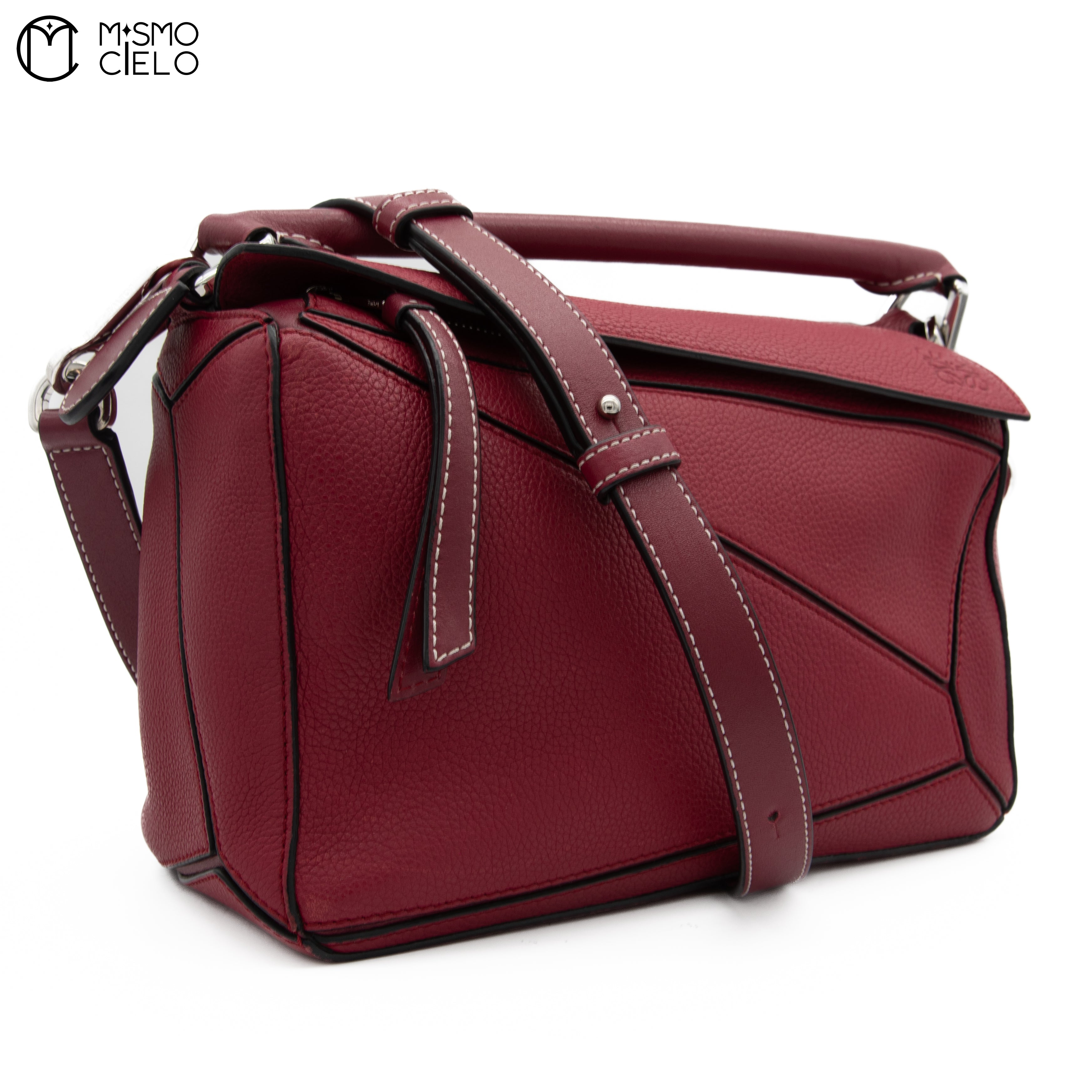 LOEWE Raspberry PM Puzzle Handbag