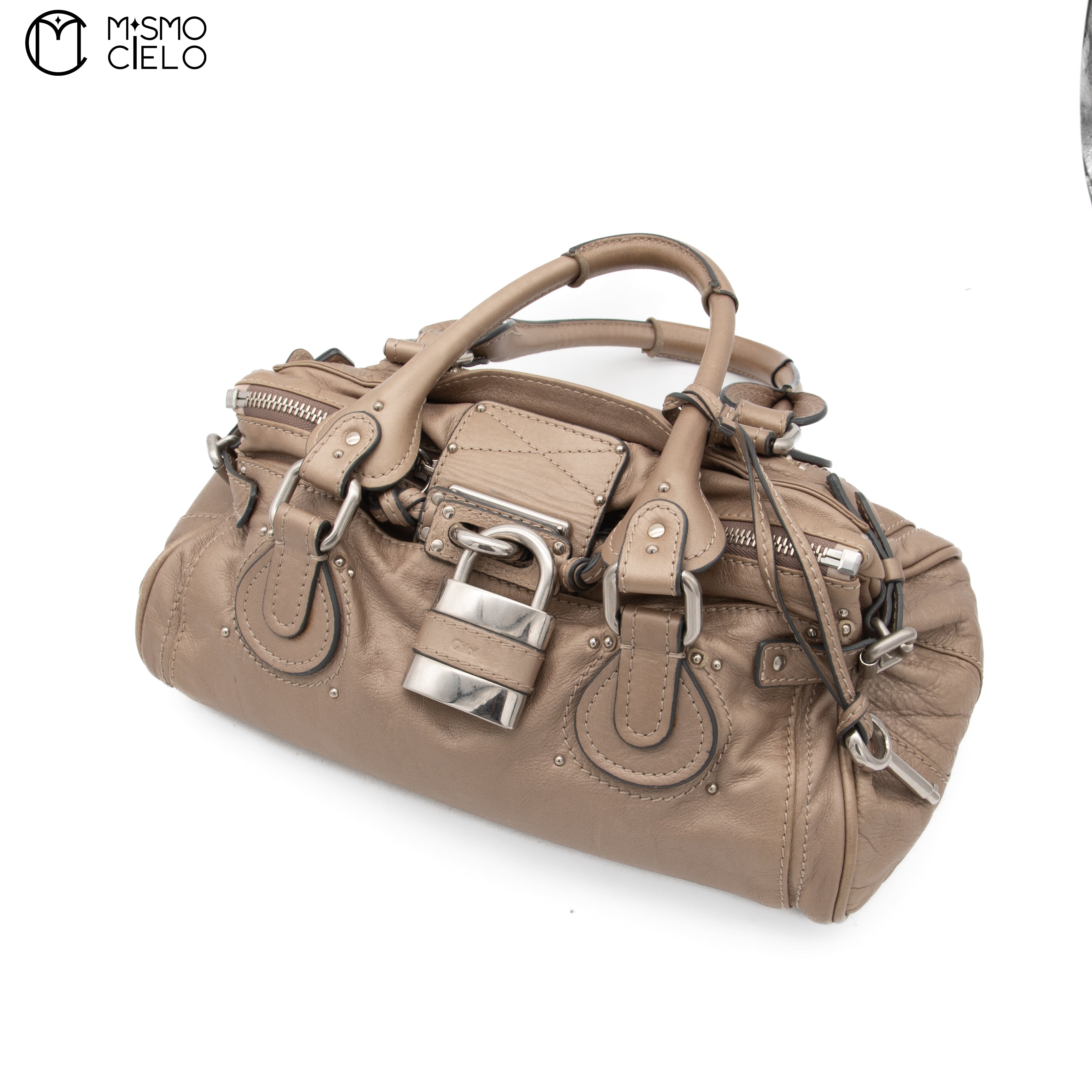 CHLOE Beige Cream Paddington Handbag