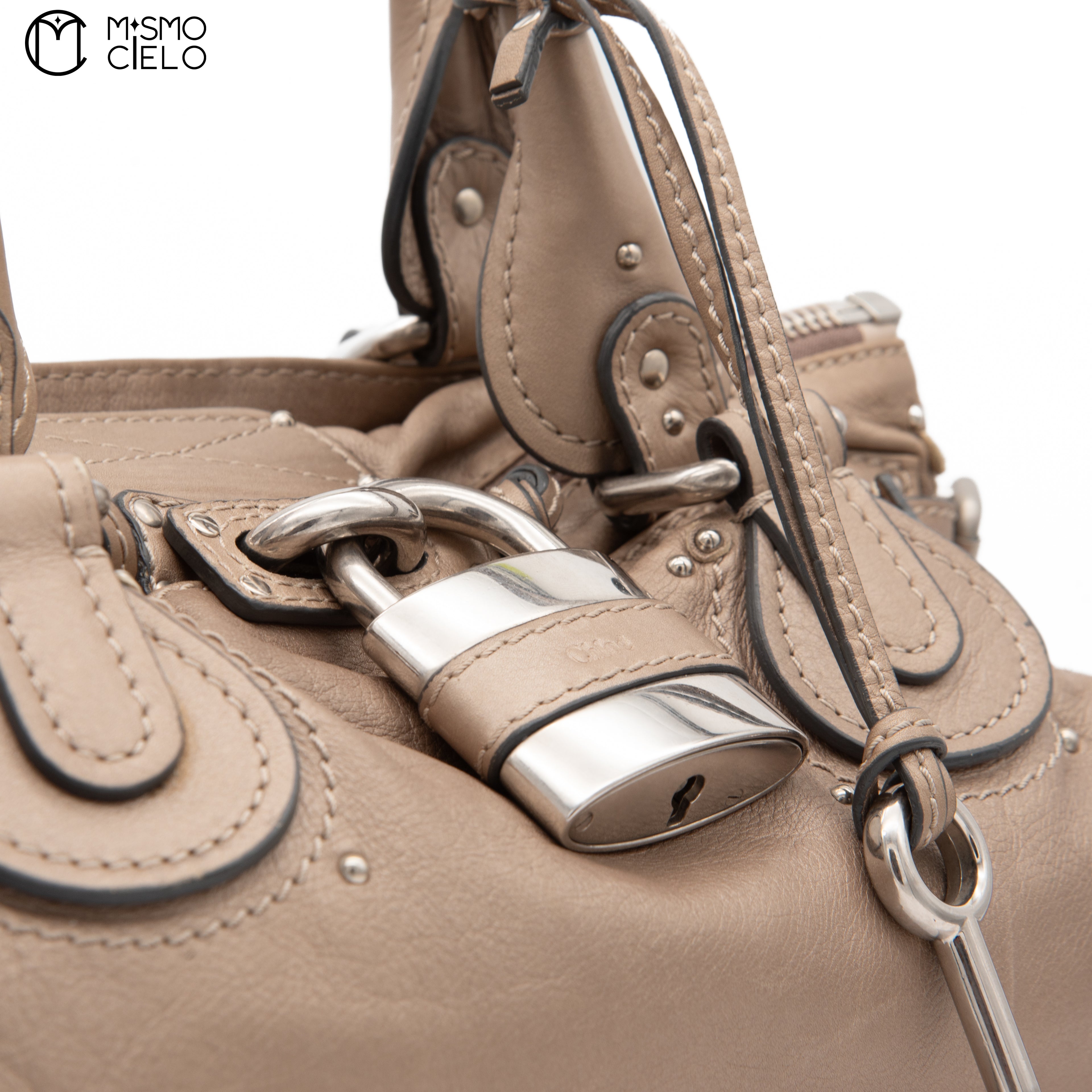 CHLOE Beige Cream Paddington Handbag