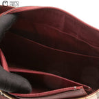 Burgundy and Nova check Tote bag