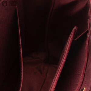Burgundy and Nova check Tote bag
