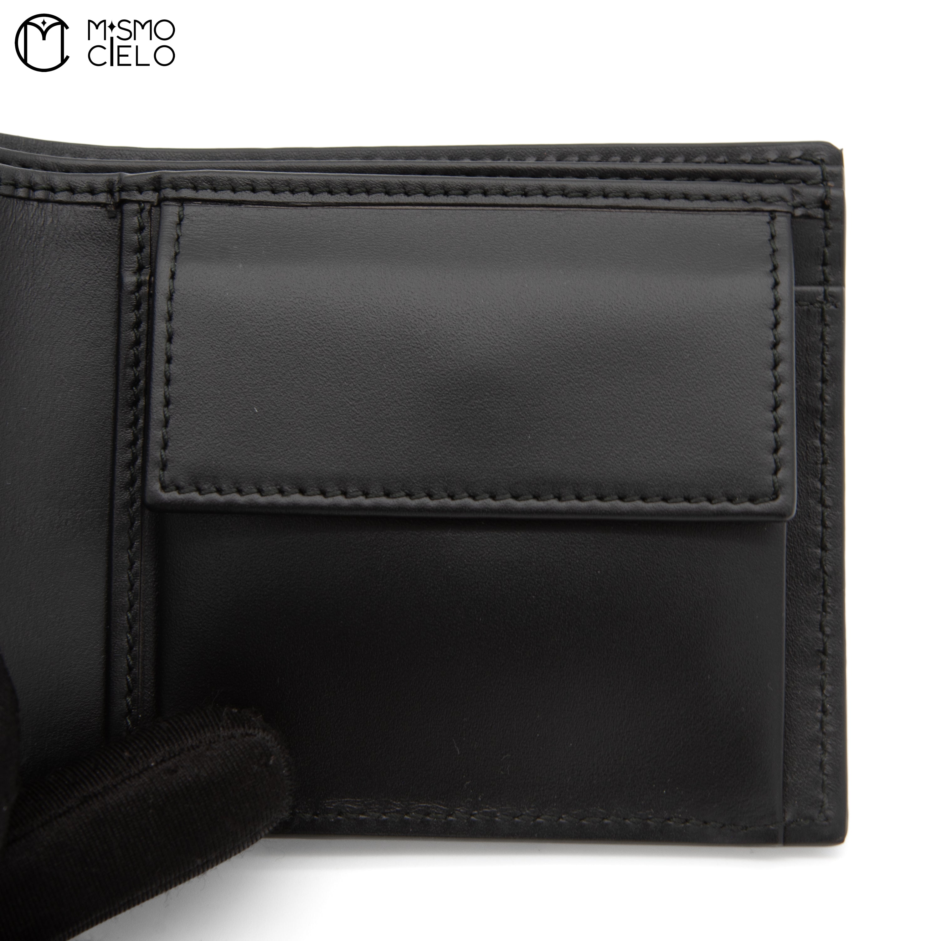 Black Guccissima Compact Folding Wallet
