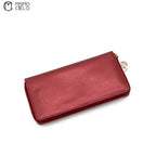 Red Round Long Zipper Wallet