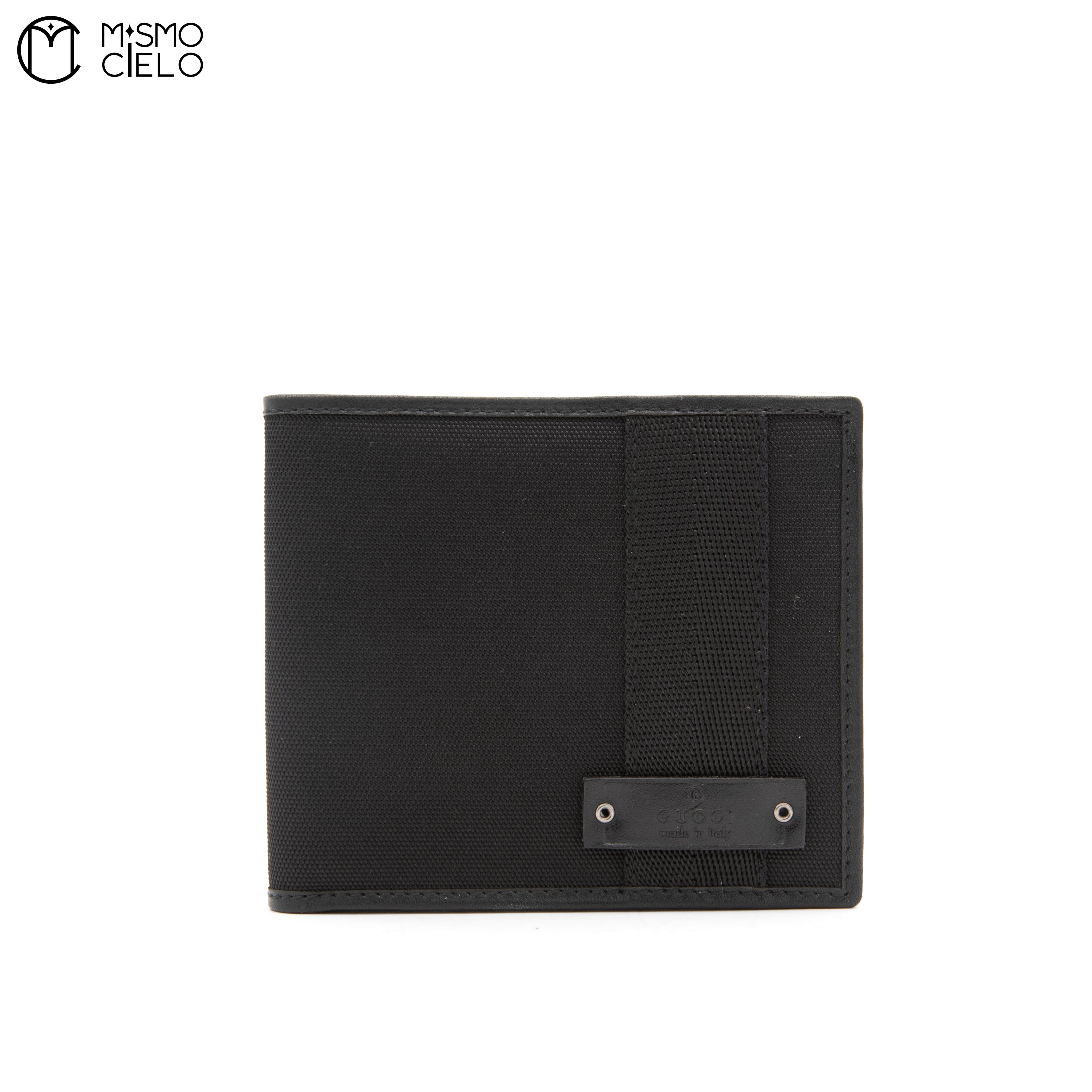 Black Bi-fold Canvas Wallet