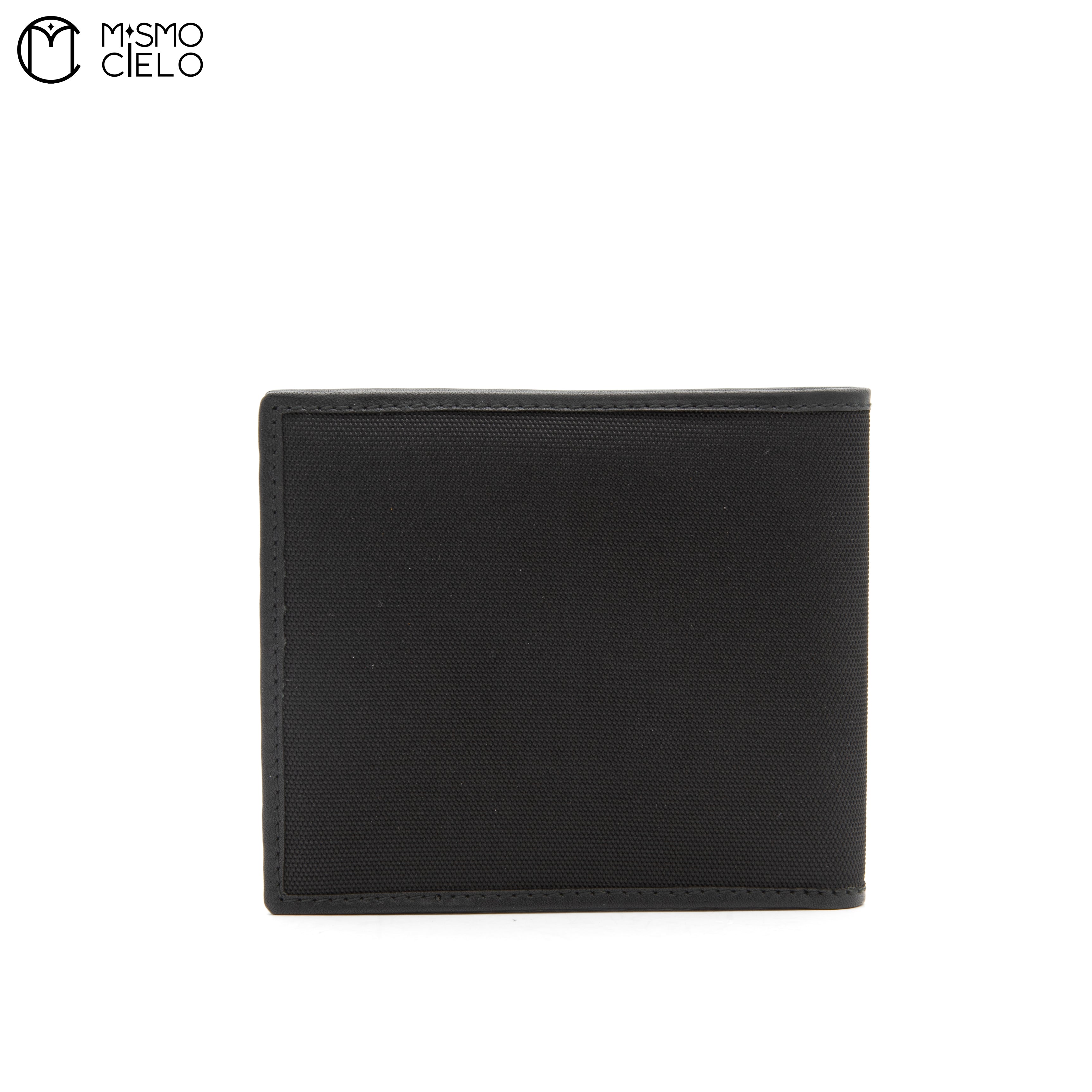 Black Bi-fold Canvas Wallet