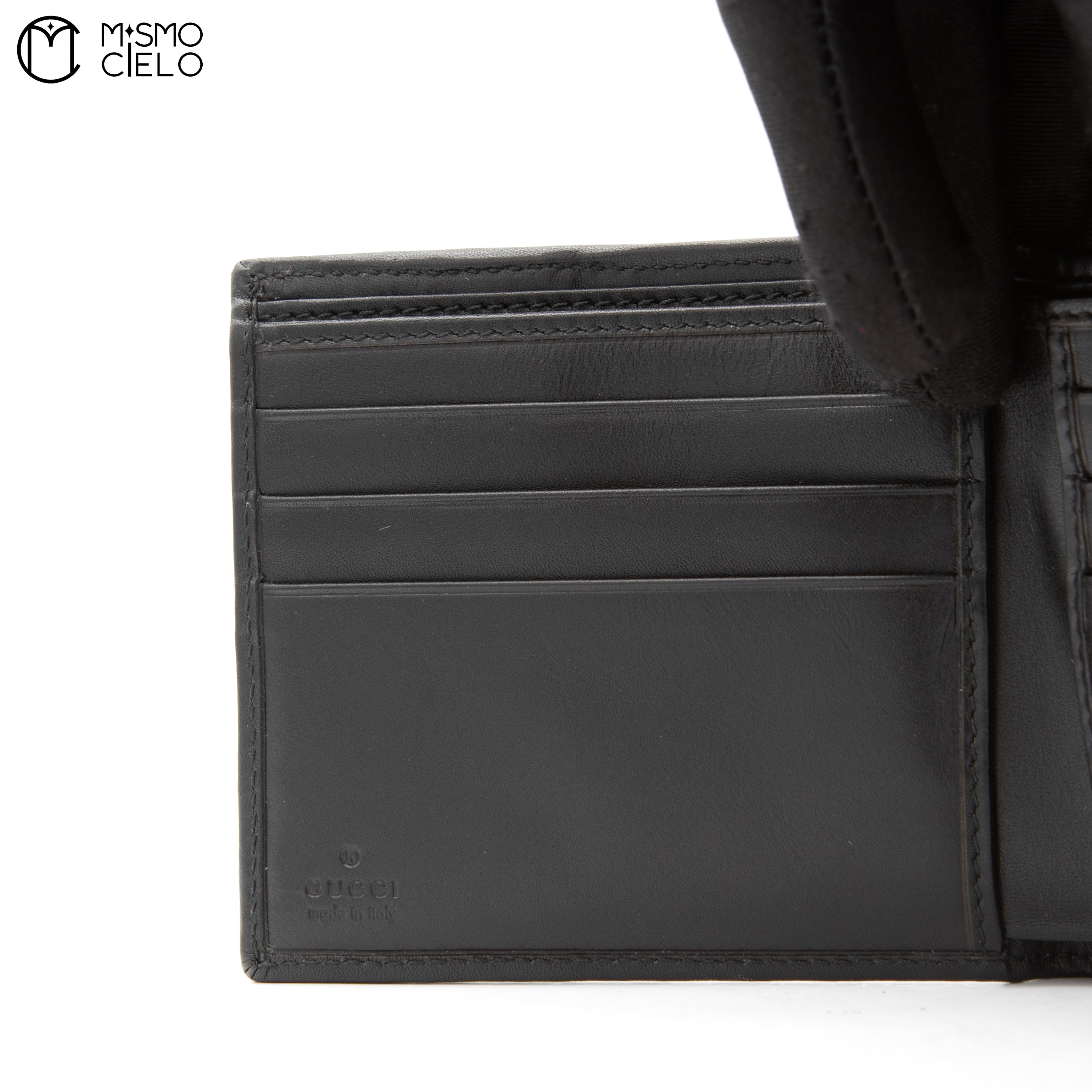 Black Bi-fold Canvas Wallet