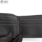 Black Bi-fold Canvas Wallet