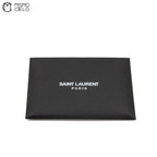 YVES SAINT LAURENT Black Bi-fold Wallet with Gold Logo *